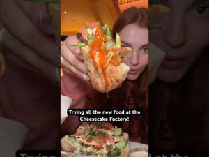 Trying all the new menu items at the Cheesecake Factory! #foodie #shorts #cheesecakefactory #eating