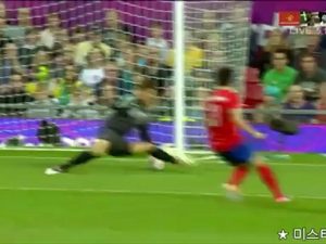 2012.08.08 [런던올림픽4강] 대한민국 vs 브라질 전반전골장면