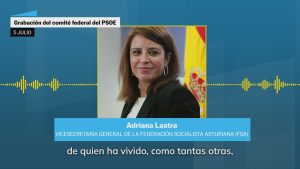 Audio de Adriana Lastra en el Cómité Federal del PSOE