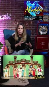 ANA ANUNCIANDO EL SORTEO PARA CONSEGUIR ENTRADAS PARA EL MUSICAL DE ALADÍN Y LOS 80