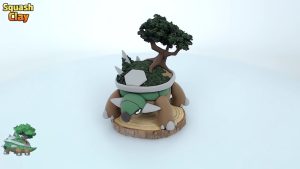 Pokémon Figures Making Torterra!! Grass_Ground Pokémon Clay Art