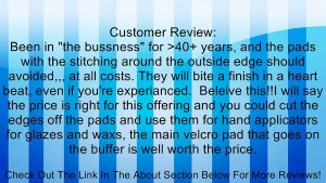 7" POLISHER/BUFFER SOFT WOOL BONNET & PAD with HOOK & LOOP for POLISHING/BUFFING Review