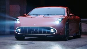 Le concept de coupé quatre portes AMG GT XX embarque un programme technologique électrique d'avant-garde