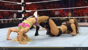 Charlotte & Becky Lynch vs. The Bella Twins- Raw, Aug. 3, 2015