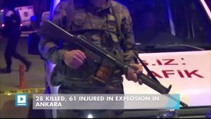 28 killed, 61 injured in explosion in Ankara