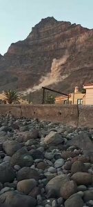 Desprendimiento en La Gomera