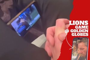 Dax Shepard caught seeing Lions vs Vikings at the Golden Globes