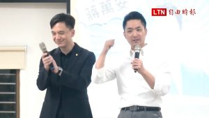 蔣萬安到桃園反惡罷、挺學弟 籲支持者把牛煦庭留在立法院