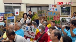 反東茂產業園區 竹縣北埔鄉親抗議與農業、民生搶水
