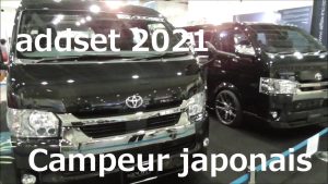 "addset" 2021 Campeur japonais 2 types de conversion de fourgon Toyota Hiace Super GL Dark Prime