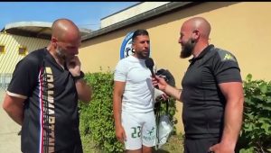 INTERVIEW DE ANISS EL HRITI LORS DU MATCH DE GALA « légendes Red star vs black star international »