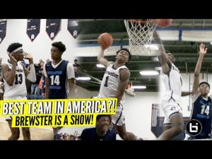 Jalen Lecque's Bounce Is INSANE!! Brewster Academy the BEST TEAM in America?! J.Mashburn Jr Poster!