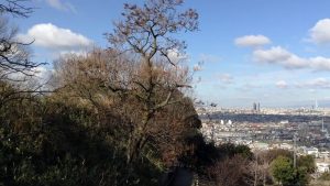 府民の森公園から八尾市を眺める