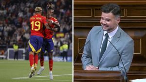 Rufián ironiza sobre la expulsión de extranjeros que propone Vox: "¿Lamine y Nico también?"