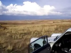 Fast Moving Storm Front on U.S. Route 89 in Eastern Idaho