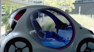 Le concept électrique smart vision EQ fortwo adopte la conduite autonome