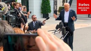 President Trump Takes Questions From Reporters After Shock Tariff Threat Against Canada