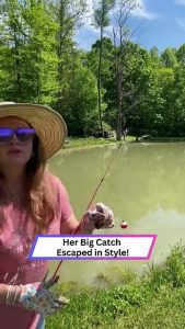 She Hooked the Big One… Then the Fish Pulled a Plot Twist!