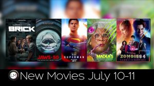 New Movies: Superman, Brick, Jaws @ 50: The Definitive Inside Story, Madea's Destination Wedding, and Zombies 4: Dawn of the Vampires