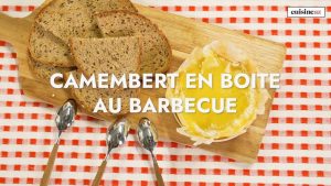 Camembert en boite au barbecue