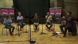 Martin-Joseph Mengal et le quintette du Jeune Orchestre de l'Abbaye aux Dames d'après la sonate pour violon en mi mineur de W.A Mozart | Le live de la Matinale