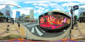 【VR360】リンクス梅田前(芝田1交差点) 定点3分 2025.1.21
