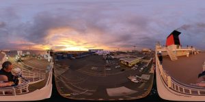 ＜VR360＞フェリーさんふらわあ きりしま 大阪南港より出航! 2019.11.24