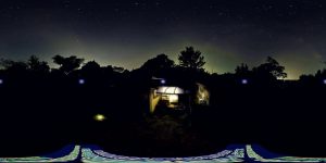鹿児島県肝属郡東串良町 実家の庭で星空のタイムラプスVR!! 230814