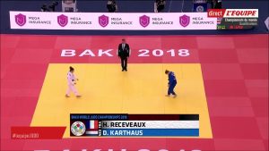 Parcours d'Hélène Receveaux (-57kg), ChM de judo 2018