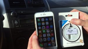 How to play iphone through old car radio