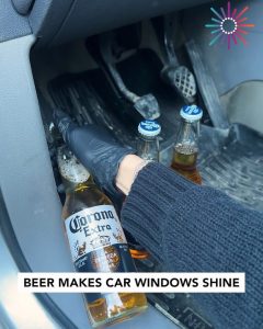 Say goodbye to streaky windows! 🍺✨