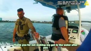 Shocking Moment a Suspect LEAPS Off Bridge to Escape Police