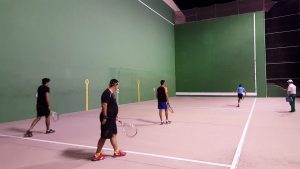 Frontenis open de Rivas grupo A Ruben y Dani vs P.J y Carrasco