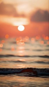 Sunset in a fishing village