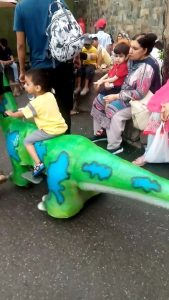 riding A Dino