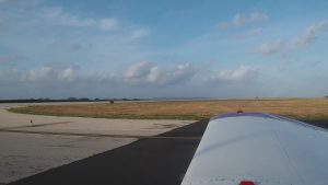 Saipan to Tinian flight in Piper Cherokee