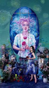 She disappeared __ # cage __ # art in Douyin _ # Douyin young artist plan _ #90-day color check-in challenge