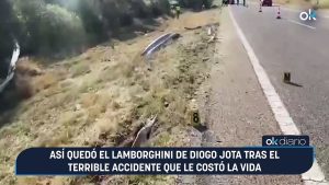 Así quedó el Lamborghini de Diogo Jota tras el terrible accidente que le costó la vida