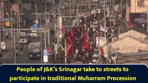 People of J&K’s Srinagar take to streets to participate in traditional Muharram Procession