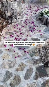 On a trouvé un endroit de rêve pour faire sa demande en mariage