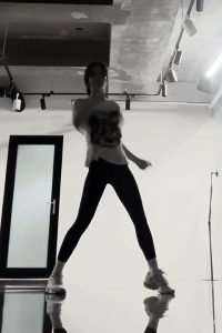 레깅스 입고 안무연습하는 우아! 나나