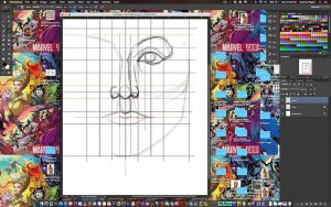 Drawing Aleesha Young Head