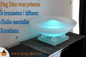 Brumisateur et diffuseur d'huiles essentielles Koroshiamu (WWW.PING-DECO.FR)