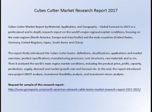 Cubes Cutter Market Research Report 2017
