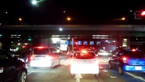 Night Escape From the City in Japan