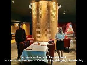 A private restaurant in five-start hotel is transferring