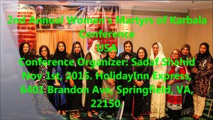 2nd Annual Women's Martyrs of Karbala Peace Conference- Washington Metropolitan Area