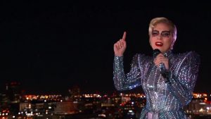 Lady Gaga Jumps Off A Roof During Super Bowl Half Time Show