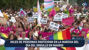 Miles de personas participan en la marcha del día del Orgullo en Madrid