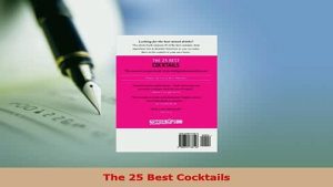 Download The 25 Best Cocktails Read Full Ebook